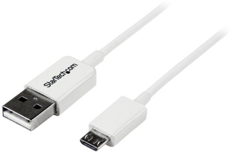 StarTech.com 2m USB 2.0 A auf Micro USB B Kabel, USB A / Micro B Datenkabel / Anschlusskabel, Weiß
