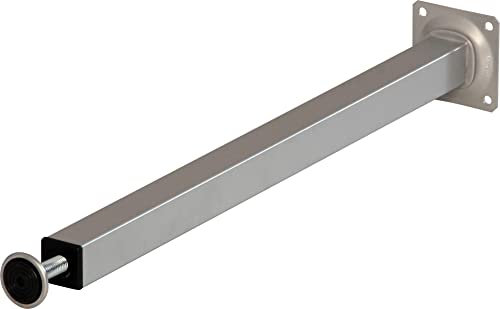 IB-Style - 4er Set Tischbeine/Möbelfüße ohne Befestigungsschrauben | 36 Variationen | Höhenverstellbar | 25 x 25 mm, Form: Rechteckig | verchromt | 20 cm + Regulierschrauben