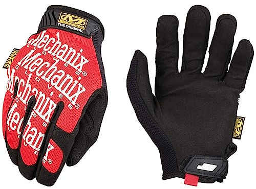 Mechanix Wear Original Work Gloves - Multi-Purpose Outdoor Work Gloves - Secure Fit - Durable & Machine Washable - Breathable & Comfortable - Large - Red