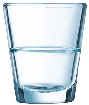 Arcoroc Stack Up FH4,5 bicchierino da grappa 45ml, impilabile,senza contrassegno di riempimento, 12 Bicchiere
