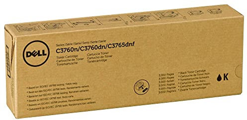 Original Dell C3760n/3760dn/3765dnf Standard Capacity Toner Kit - ca. 3.000 Seiten, schwarz