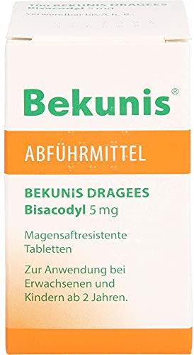 BEKUNIS Dragees Bisacodyl 5 mg magensaftres.Tabl. 100 St