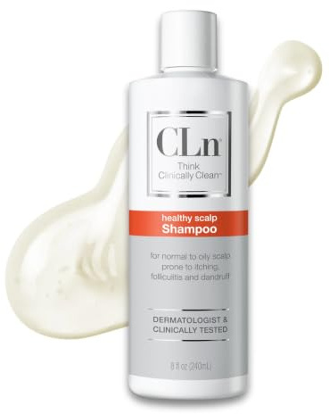 CLn® Shampoo - Clarifying Formula with Salicylic Acid, for Normal to Oily Scalp Prone to Folliculitis, Dandruff, Itchy & Flaky Scalp, Fragrance-Free & Paraben-Free, 8 fl. oz.
