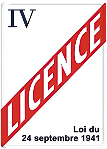 Éditions Clouet 29311 Tableau d'Affichage Licence Iv Métal 15 x 21 cm