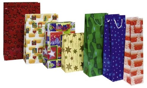 Zischka Weihnachtstragetasche für Sektflaschen - sortier