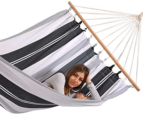 Unbekannt Lola Jamaica Negro Elegance XXL Doppel-Stabhängematte (ohne Gestell)