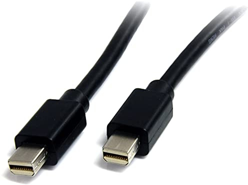 StarTech.com 2m (6ft) Mini DisplayPort Cable - 4K x 2K Ultra HD Video - Mini DisplayPort 1.2 Cable - Mini DP to Mini DP Cable for Monitor - mDP Cord works with Thunderbolt 2 Ports - M/M (MDISP2M)