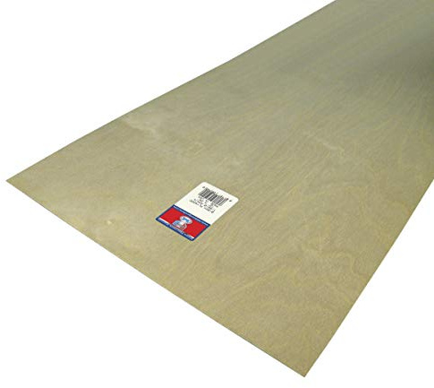 Midwest Products 5240 Birch Plywood, 1/64 x 12 x 24-Inch