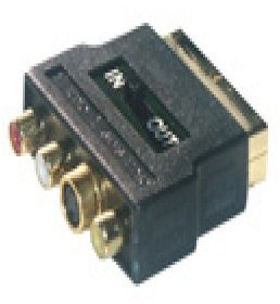 MCL CG-750HQ Adaptateur audio/vidéo S-Vidéo / vidéo composite / audio mini-DIN 4 broches, RCA (F) SCART (M)