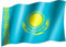 sportfanshop24 Flagge/Fahne KASACHSTAN Staatsflagge/Landesflagge/Hissflagge mit Ösen 150x90 cm, sehr Gute Qualität