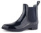 best-boots Damen Chelsea Boots Schuhe in Lack Blockabsatz Blau 1329 Größe 40