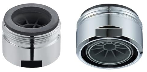 1800016 Schläfer | Aérateur Universel Robinet M24x1 – Basse Pression – Mousseur 1 Jet avec Régulateur de Débit Intégré | Compatible Chauffe-eau Non Pressurisé – Embout Robinet Cuisine & Salle de Bain