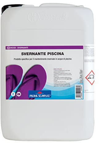 Lapi - 10 kg Svernante per Piscina Liquido. Permette Il Mantenimeto Corretto dell'Acqua Durante Il Periodo di Non Utilizzo. Made in Italy
