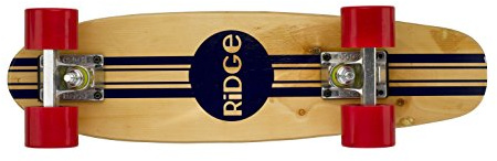 Ridge Retro Skateboard Mini Cruiser, rot, 22 Zoll, WPB-22