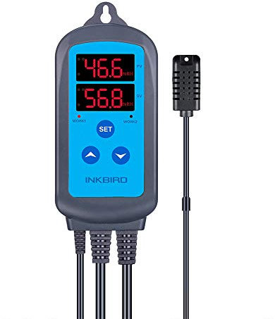 Inkbird IHC-200 Dual Relays Digital Humidity Controller Humidistat for Humidifier Dehumidifier