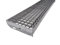 Gitterroststufe - 1000 x 270mm - rutschhemmende Sicherheitsantrittskante - Maschenweite 30 x 10 - Tragstab 20/1,5mm