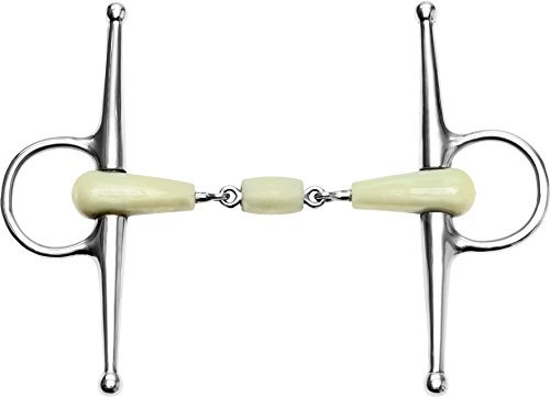 FEELING Flexi Knebeltrense doppelt gebrochen mit Apfelgeschmack Größe 12,5 cm