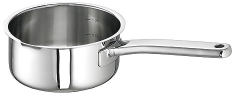 Schulte-Ufer Stieltopf 16 cm Rio, 1.4 Liter, Edelstahl, Silber