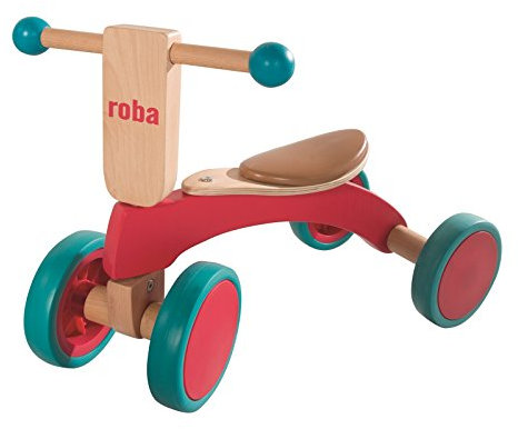 roba Holz Rutscher, Kinderfahrzeug aus Holz, Kleinkind Laufrad/Sitzroller ab 1 Jahr