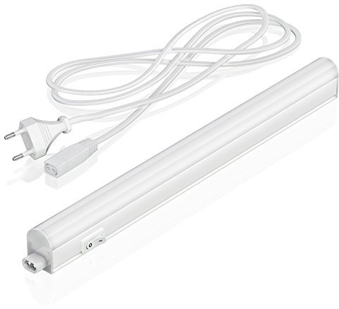 Parlat Luminaria LED bajo armario RIGEL, enchufable, 31cm, 4 W, 445lm, blanco