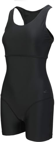 Slazenger Womens Boyleg Swimsuit Black XXL