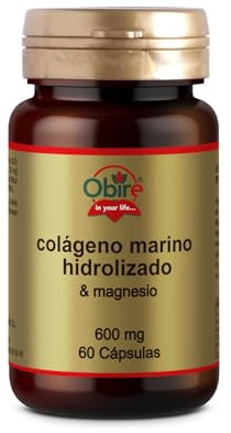 Obire | Colágeno Hidrolizado Marino 600 mg | Con Ácido Hialurónico, Vitamina C y Magnesio | Bienestar Articular