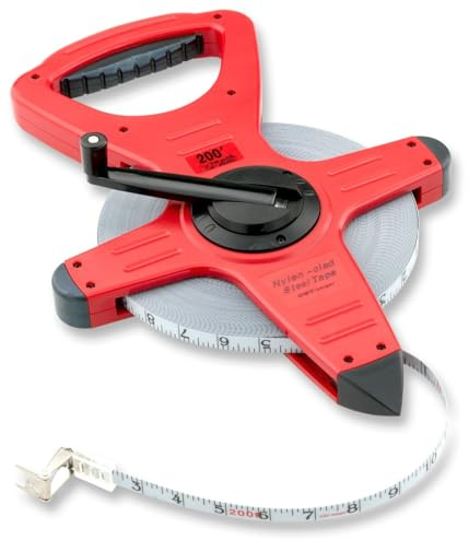 BOSCH CST/berger 82-20010B 200ft Nylon-Clad Steel Zip-Line, 82-Series Open Reel Tape in FEET/10THS