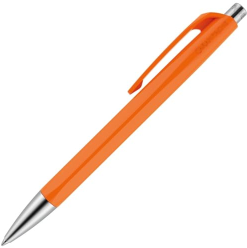 Caran d'Ache 888.030 Druckkugelschreiber INFINITE, Orange, 1 Stück (1er Pack)