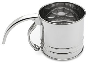 Fox Run Flour Sifter, Stainless Steel, 1-Cup, Metallic