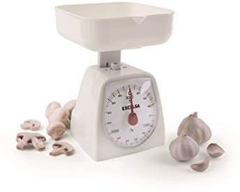 Excelsa Colors Bilancia Meccanica, 3 kg, Bianco