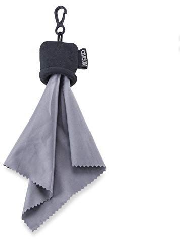 Carson Stuff-It Pochette avec Chiffon Microfibre pour Le Nettoyage des lentilles Noir | Idéal pour Nettoyer Les lentilles optiques, Les Lunettes, Les écrans, etc. (SN-40BK)