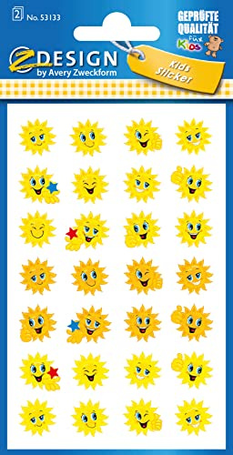 AVERY Zweckform 53133 Sticker Papier Soleil 56 Stickers