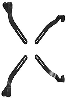 DIGITUS Adaptador VESA 75x75, 100x100 - Para monitores sin soporte VESA - Hasta 8 kg - Hasta 30 pulgadas - Negro