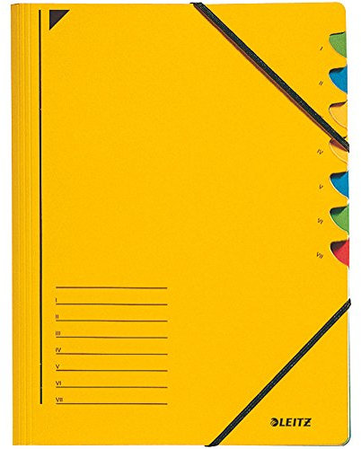 Leitz Ordnungsmappe 3907-15 7 Fächer gelb