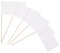 Papierfähnchen: Weiß 50er Packung
