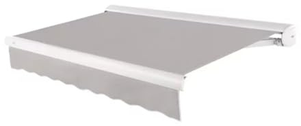 Key West Full-Cassette Awning Color: Gray, Size: 16' W x 10' Projection, Motor Orientation: Left Side