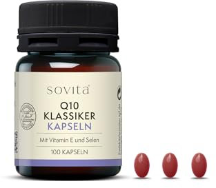 Sovita Q10 Klassiker Kapseln mit Selen und Vitamin E, Nahrungsergänzungsmittel, 100 Tabletten