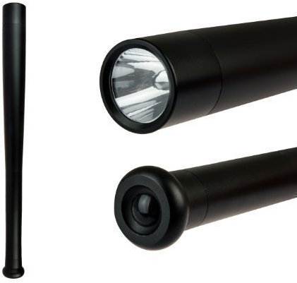 KOBERT GOODS Baseball-Schläger inklusive LED- Taschenlampe bietet 5 Watt und 400 Lumen ein Rutsch-festes und Stabiles Wasserdichtes Aluminium-Gehäuse mit Zoom-Funktion und 44cm lange Stab-Lampe
