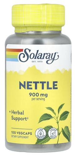 SOLARAY Nettle, 100 VegCaps (450 mg per Capsule)