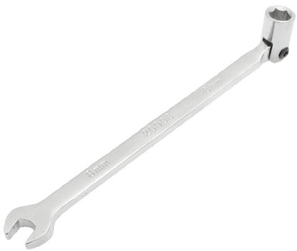 sourcing map Stainless Steel Double Headed Open End Socket Wrench Combination Spanner 8mm