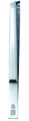 Pfeilring Pinzette, schrg, 8 cm, Inox