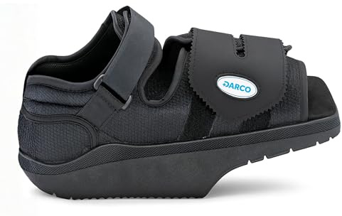 DARCO Orthowedge Shoe, Orthapaedic Shoe, For Injury and Recovery, Rehabilitation and Physio, Black, X-Large