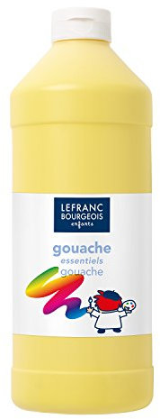Lefranc Bourgeois Educación - Gouache para pintura, 1L, Amarillo