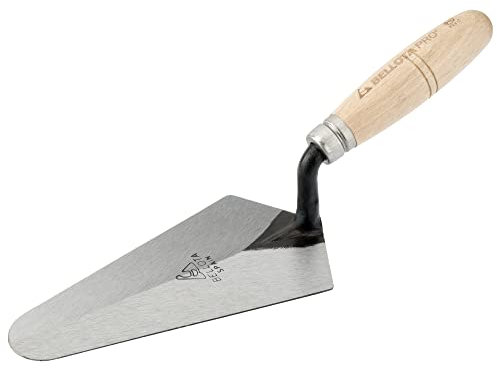 Bellota 5842-J - Truelle Forgée Madrilène avec Manche en Bois de Hêtre pour Travaux de Maçonnerie et de Carrelage, Dimensions 105 x 115 x 342 mm