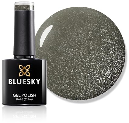 Bluesky Gel Nail Polish, Wild Moss 80595, Dark Green, Long Lasting, Chip Resistant, 10 ml (Requires Drying Under UV LED Lamp)