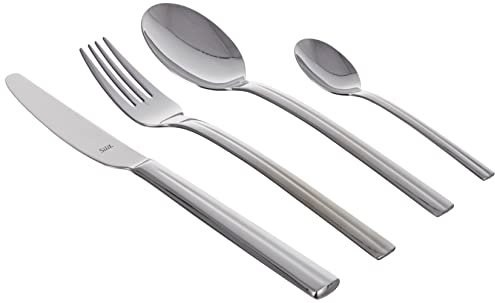 Silit Cover Besteck Set 6 Personen, 24-teilig, Monobloc-Messer, Crominox Edelstahl poliert, glänzend, spülmaschinengeeignet