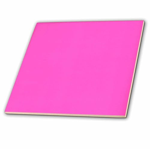12 Inch Ceramic Tile - Hot Pink Designer Colors