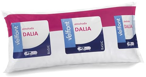Velfont - Almohada Dalia 70 cm, Fibra Neotherm® con Tejido Microfibra de Firmeza Blanda