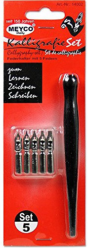 Meyco Kalligrafie-, Kunstschrift-, Zeichenfeder Set
