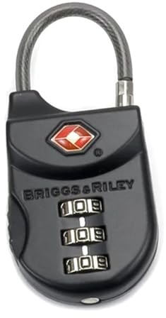 Briggs & Riley ACC-W14-4 TSA Cable Lock Luggage, Black, One Size